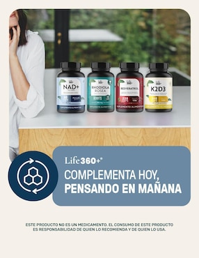 Nad (nicotinamida adenina dinucleótido) + colágeno hidrolizado Life360+