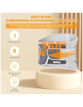 Faja para postura Belug con compresión media unisex