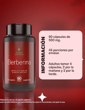 Berberina Lemon Cochella de 90 cápsulas