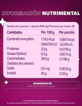 Inositol Lemon Cochella de 90 cápsulas