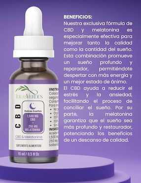 Aceite CBD & Melatonina Ideas Verdes