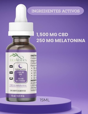 Aceite CBD & Melatonina Ideas Verdes