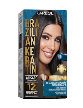 Crema para cabello todo tipo tratamiento para alisado brasileño Kareol para antifrizz