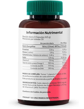 Set de suplementos alimenticios de Resveratol con antioxidante y Omega 3 salmón plus Pronat