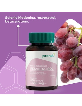 Set de suplementos alimenticios de Resveratol con antioxidante y Glucosamina & Colágeno tipo II Pronat