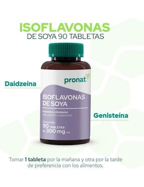 Set de suplementos alimenticios de Coenzima Q10 e isoflavonas de soya Pronat