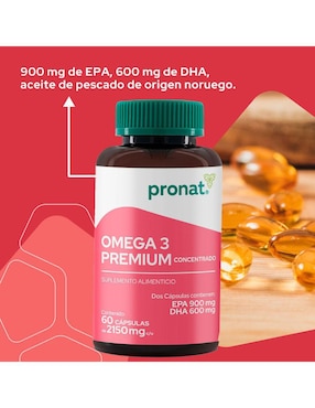 Set de suplementos de Omega 3 premium y glucosamina & colágeno tipo II Pronat de diferentes sabores