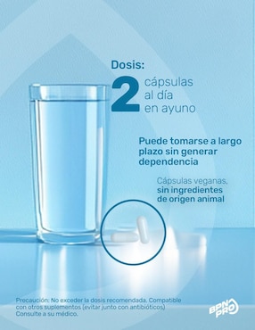 Pre & Pro+ con prebióticos, inulina, lipasa y enzimas digestivas sin sabor BPN PRO con 5 billones de probióticos de 60 cápsulas