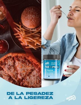 Pre & Pro+ con prebióticos, inulina, lipasa y enzimas digestivas sin sabor BPN PRO con 5 billones de probióticos de 60 cápsulas