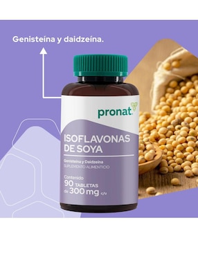 Set de suplementos alimenticios de omega 3 premium y isoflavonas de soya Pronat