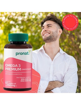 Set de suplementos alimenticios de omega 3 premium y isoflavonas de soya Pronat