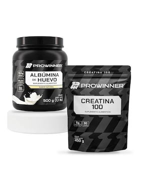 Set de suplementos de Albúmina de Huevo y Creatina 100 en polvo Prowinner