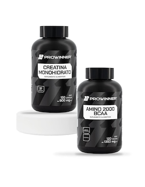 Set de suplementos alimenticios de creatina monohidrato y amino 2000 bcaa Prowinner