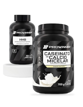 Set de suplementos de HMB y Caseinato de Calcio Micelar Prowinner