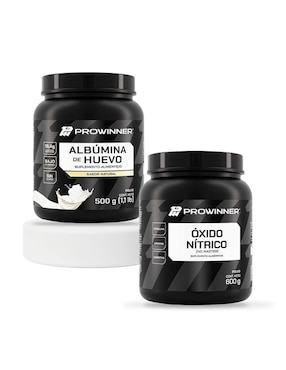 Set de suplementos alimenticios Albúmina de Huevo y Óxido Nítrico prowinner