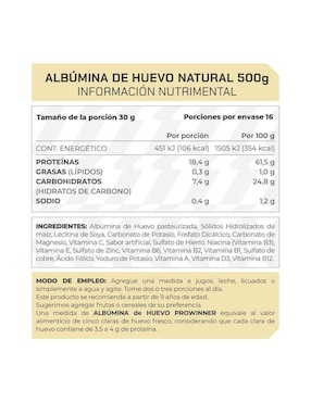 Set de suplementos alimenticios Albúmina de Huevo y Óxido Nítrico prowinner