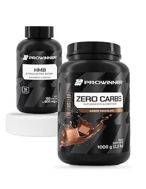 Set de suplementos alimenticios de hmb y zero carbs chocolate Prowinner