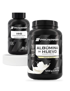 Set de suplementos de HMB y Albúmina de Huevo Prowinner