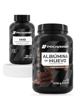 Set de suplementos de HMB y Albúmina de Huevo Chocolate Prowinner