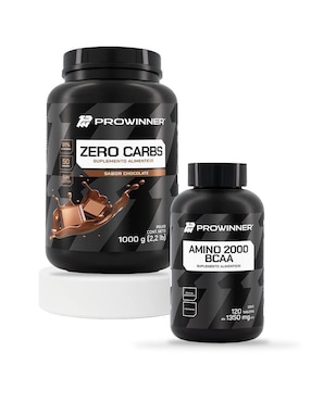 Set de suplementos alimenticios Zero carbs chocolate y amino 2000 BCAA Prowinner