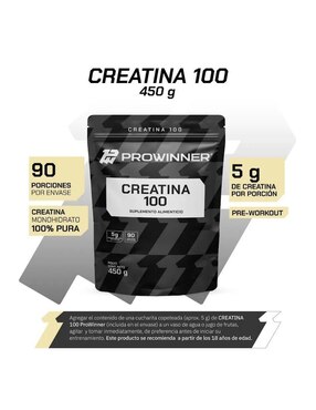 Set de suplementos alimenticios Albúmina de huevo y creatina 100 Prowinner