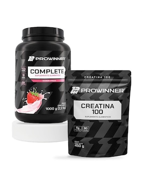 Set de suplementos alimenticios Complete fresa y creatina 100 Prowinner
