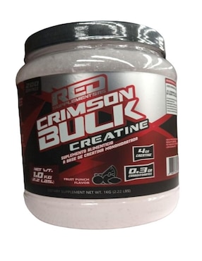 Creatina monohidratada crimson bulk Redline sabor frutas de 1 kg