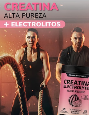 Creatina monohidratada con electrolitos y ciclodextrina Beyond Vitamins con creatina micronizada sabor sandia de 360 g