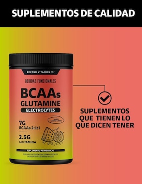 Bcaa glutamina electrolitos Beyond Vitamins sabor sandia de 420 G