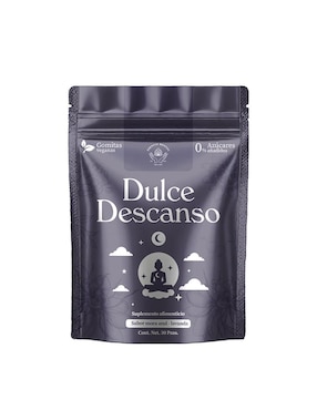 Gomitas dulce descanso Esencia Mental con CBD sabor mora azul y lavanda de 30 gomitas