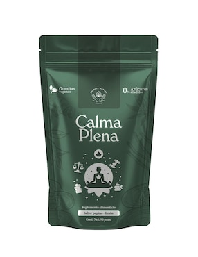 Gomitas calma plena Esencia Mental con CBD sabor pepino y limón de 90 gomitas