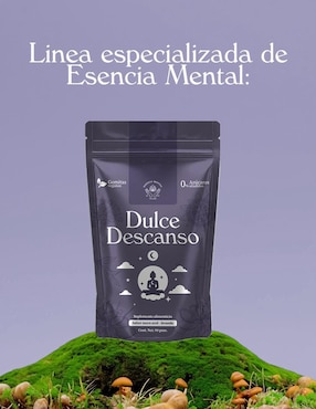 Gomitas dulce descanso Esencia Mental con CBD sabor mora azul y lavanda de 90 gomitas