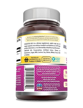 5-HTP 100 mg Amazing Nutrition de 120 cápsulas