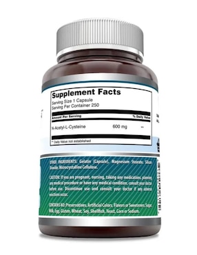 NAC 600 mg Amazing Nutrition de 250 cápsulas
