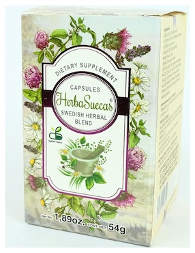 Suplemento alimenticio hierbas suecas Herba Suecas con n-acetil-cisteína de 120 cáp