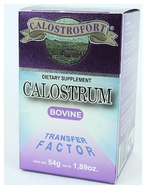 Suplemento alimenticio calostro factor de transferencia Calostrofort con de 120 cáp