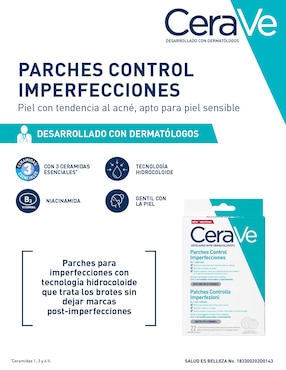 Parches para acné control imperfecciones Cerave