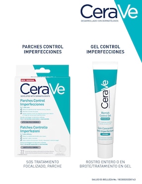 Parches para acné control imperfecciones Cerave