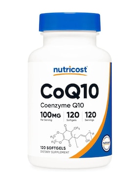 CoQ10 coenzima Q10 100 mg Nutricost de 120 cápsulas