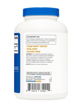 Fenogreco 1350 mg Nutricost de 240 cápsulas