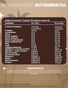Pure Colagin Lemon Cochella sabor capuccino de 500 g