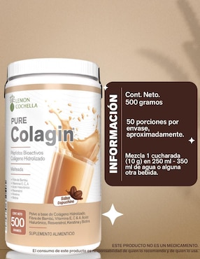Pure Colagin Lemon Cochella sabor capuccino de 500 g