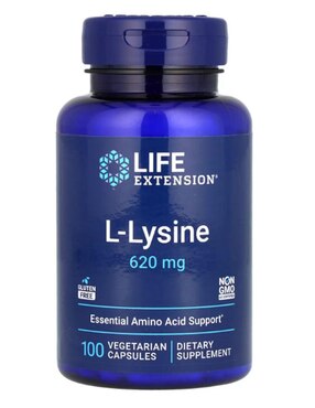 L-lysine Life Extension con lisina de 100 cápsulas