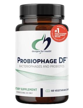 Probiophage DF Designs For Health con probióticos de 60 cápsulas