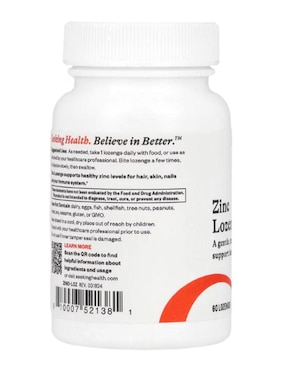 Zinc Lozenge Seeking Health de 60 cápsulas