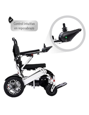 Silla de ruedas eléctrica plegable rinde 18 km hasta 0 a 110 kg Lenivé RUED-3E