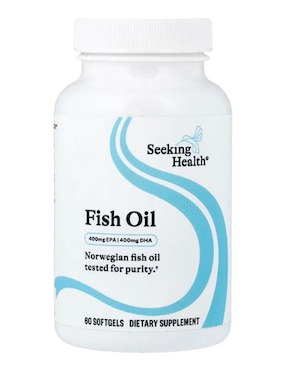 Aceite de pescado Seeking Health con omega 3 de 60 cápsulas