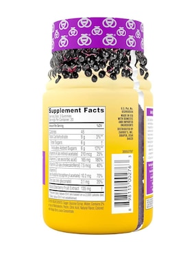 Gomitas de saúco negro Zarbee's con multivitaminico