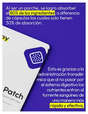Recharge sleeping patch The Everyday Lab con melatonina de 12 parches