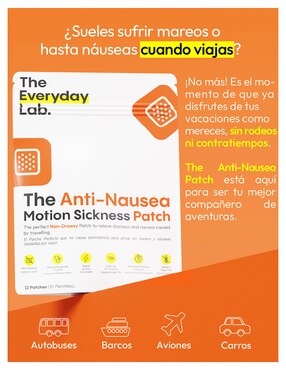 Anti- nausea motion sickness The Everyday Lab de 12 parches